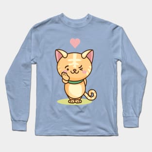 Cute cat love Long Sleeve T-Shirt